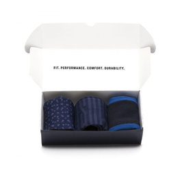 SANTINI κάλτσες κλασικές - MIX SOXBOX - μαύρο/μπλε