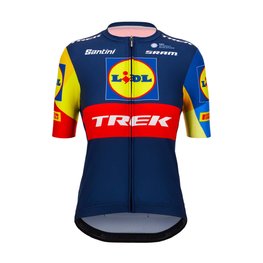SANTINI κοντομάνικες φανέλα - LIDL TREK 2024 LADY - κίτρινο/κόκκινο/μπλε