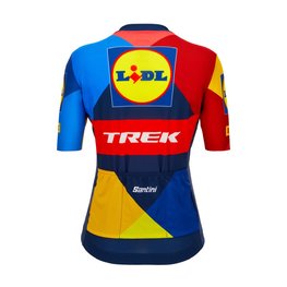 SANTINI κοντομάνικες φανέλα - LIDL TREK 2024 LADY - κίτρινο/κόκκινο/μπλε