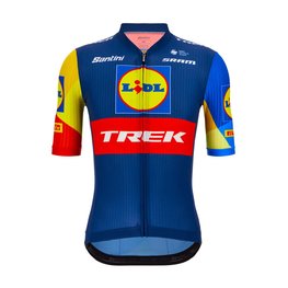 SANTINI κοντομάνικες φανέλα - LIDL TREK 2024 TEAM ORIGINAL - κόκκινο/κίτρινο/μπλε