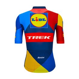 SANTINI κοντομάνικες φανέλα - LIDL TREK 2024 TEAM ORIGINAL - κόκκινο/κίτρινο/μπλε