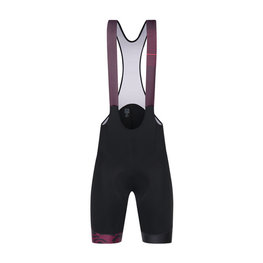 SANTINI κοντά παντελόνια με τιράντες - LA VUELTA 2018 - μαύρο/μωβ