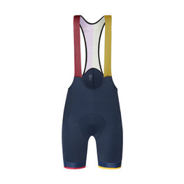 SANTINI κοντά παντελόνια με τιράντες - LA VUELTA 2018 - κίτρινο/κόκκινο/μαύρο