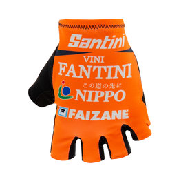 SANTINI γάντια με κοντά δάχτυλο - NIPPO FANTINI 2019 - πορτοκαλί/μπλε/λευκό