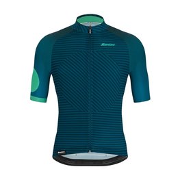 SANTINI κοντομάνικες φανέλα - KARMA MILLE - μπλε/πράσινο