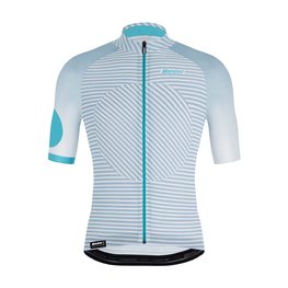 SANTINI κοντομάνικες φανέλα - KARMA MILLE - γαλάζιο/λευκό