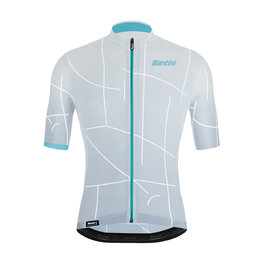 SANTINI κοντομάνικες φανέλα - TONO PURO - λευκό/γαλάζιο