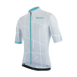 SANTINI κοντομάνικες φανέλα - TONO PURO - λευκό/γαλάζιο