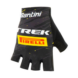 SANTINI γάντια με κοντά δάχτυλο - TREK PIRELLI 2020 - μαύρο/κίτρινο