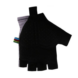 SANTINI γάντια με κοντά δάχτυλο - UCI RAINBOW - γκρί