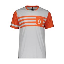 SCOTT κοντομάνικα μπλουζάκια - TRAIL FLOW DRI - πορτοκαλί/γκρί