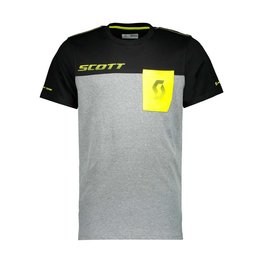 SCOTT κοντομάνικα μπλουζάκια - FACTORY TEAM - κίτρινο/γκρί/μαύρο