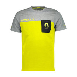 SCOTT κοντομάνικα μπλουζάκια - FACTORY TEAM - κίτρινο/γκρί/μαύρο