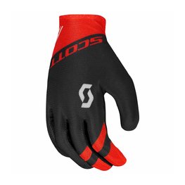 SCOTT γάντια με μακριά δάχτυλα - RC TEAM LF - μαύρο/κόκκινο