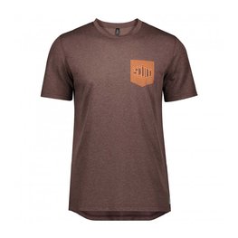 SCOTT κοντομάνικα μπλουζάκια - TRAIL FLOW DRI - μπορντό