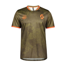 SCOTT κοντομάνικες φανέλα - TRAIL FLOW - πράσινο/πορτοκαλί