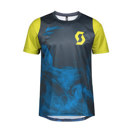 SCOTT κοντομάνικες φανέλα - TRAIL VERTIC - μπλε/κίτρινο