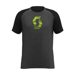 SCOTT κοντομάνικα μπλουζάκια - 10 ICON RAGLAN - μαύρο/γκρί