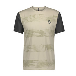 SCOTT κοντομάνικες φανέλα - TRAIL FLOW - μπεζ