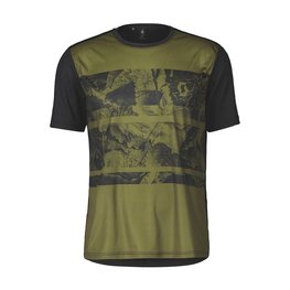 SCOTT κοντομάνικες φανέλα - TRAIL FLOW SS - πράσινο/μαύρο