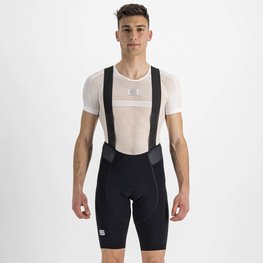 SPORTFUL κοντά παντελόνια με τιράντες - TOTAL COMFORT - μαύρο