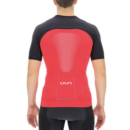 UYN κοντομάνικες φανέλα - BIKING GRANFONDO - μαύρο/κόκκινο