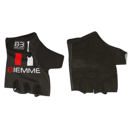 γάντια με κοντά δάχτυλο - STRAPS - λευκό/μαύρο/κόκκινο